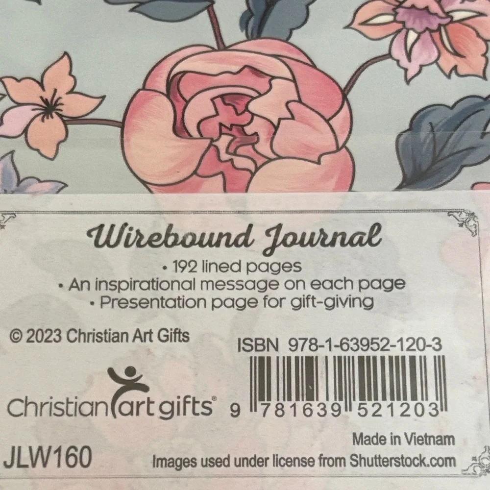 Floral Spiral Notebook - Pink and Blue